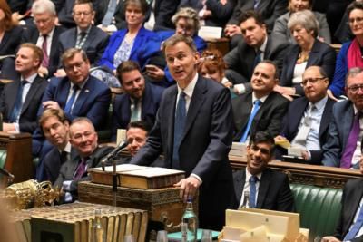 UK's Hunt Pushes For Tax Cuts Amid  Trillion Debt