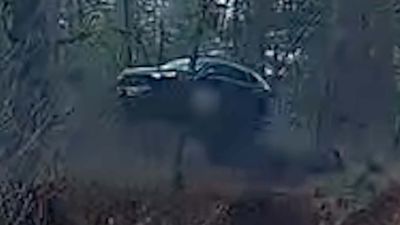 Driver Somehow Survives Launching Car Off 200-Foot Embankment