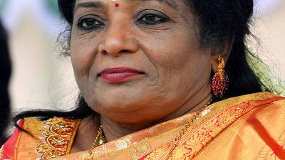 Governor Tamilisai Soundararajan presented with postage stamps of Ayodhya temple