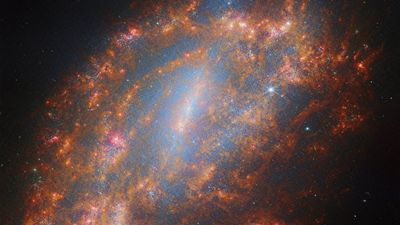 James Webb Space Telescope sees the infrared skeleton of a galaxy (image)