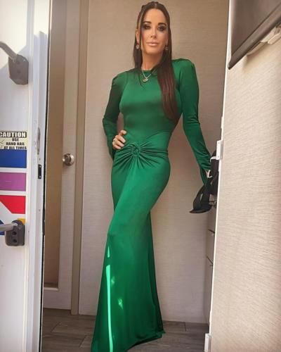 Kyle Richards Radiates Elegance In Stunning Green Dress