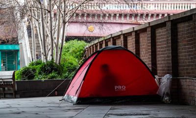 Rise in rough sleeping in England ‘source of national shame’, charity says