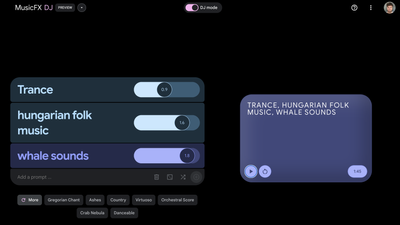 Is AI coming for your DAW? Google's MusicFX DJ doesn't just generate music - it mixes multiple parts together, too