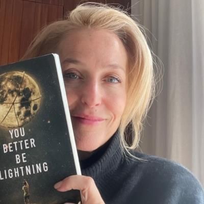 Gillian Anderson's Effortless Chic In Black High Neck Sweater