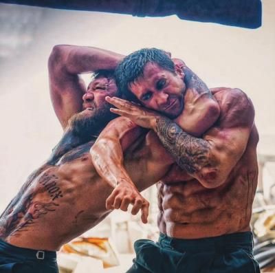 Conor Mcgregor And Jake Gyllenhaal In Action-Packed Movie Scene