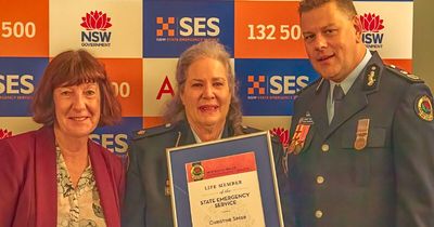 Lake Macquarie's Christine Speer awarded life membership with SES