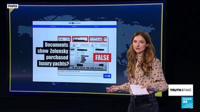 FRANCE 24 video edited to spread fake news about Ukraine's Zelensky