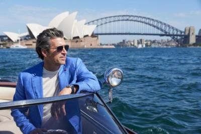 Patrick Dempsey Enjoys Sydney Harbour Cruise In Style