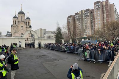 Massive Turnout In Moscow As Navalny's Funeral Takes Place Amid Security Concerns