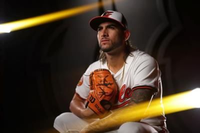 Cionel Pérez Ready For Action In Baseball Gear