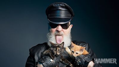 “All of that youthful exuberance was still there!” Rob Halford is on the cover of the new Metal Hammer - cuddling kittens!