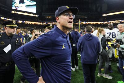 Jim Harbaugh wears the most predictable outfit to take ice baths, according to NFL Prospect Josh Wallace