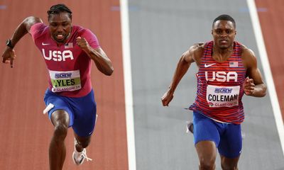 Christian Coleman claims to be ‘greatest ever’ at 60m after world indoor gold