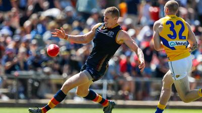 Adelaide's Thilthorpe in AFL trial-game injury scare