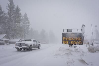Extreme Winter Storm Shuts Down Interstate 80 In California