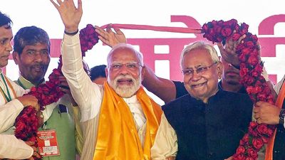 Now double engine government in Bihar, asserts PM Modi
