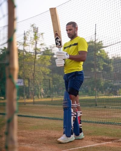 Shikhar Dhawan's Dedicated Net Practice For Cricket Excellence