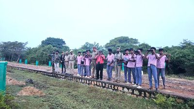 Annual synchronised terrestrial bird census begins in Nagapattinam Forest Division