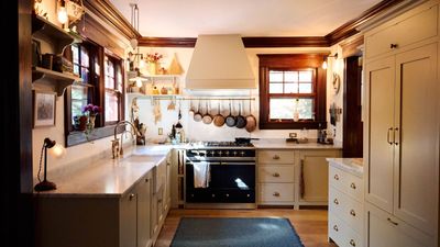 This tiny yet 'deceptive' New Jersey kitchen is a lesson in making modern rustic work in a small space (there's even a pantry)