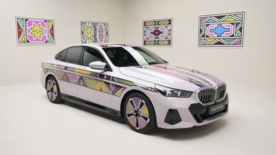 BMW i5 Flow NOSTOKANA brings Esther Mahlangu’s art to life at Frieze LA