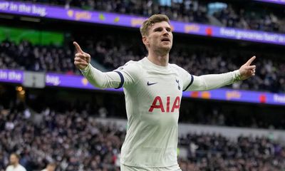 Rare Werner goal inspires comeback win for Tottenham against Palace