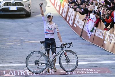 Tadej Pogačar cruises to Strade Bianche victory after 81km solo attack