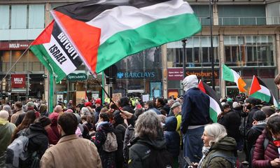 Pro-Palestinian protesters voice disgust at Sunak ‘extremist’ comments