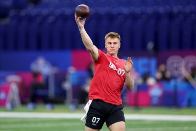 WATCH: QB prospects go through drills at NFL Scouting Combine