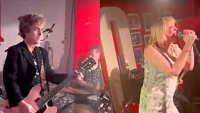 Watch Courtney Love sing Hole classic Celebrity Skin with Green Day's covers band The Coverups at London's iconic 100 Club