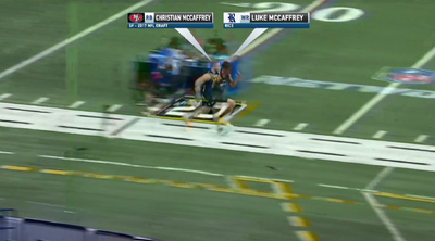 Luke McCaffrey (just barely) outran his brother Christian McCaffrey with his 2024 NFL combine 40-yard dash