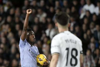 La Liga: Vinicius scores twice as Real Madrid fight back to draw at Valencia