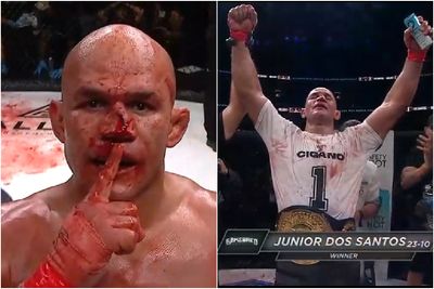 Video: Ex-UFC champ Junior Dos Santos wins Gamebred title in bloodbath vs. Alan Belcher