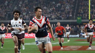 NRL's brutality on show in USA as Roosters stun Broncos