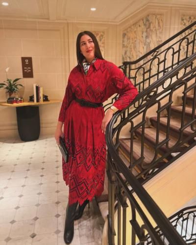 Garbine Muguruza Radiates Elegance In Stunning Red Dress