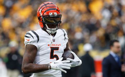 Insider notes trade buzz around Bengals WR Tee Higgins at scouting combine