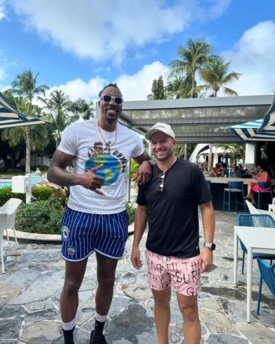 NBA Champions Dwight Howard And Jose Barea Meet In Puerto Rico