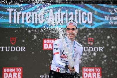 Juan Ayuso triumphs over TT stars to take stage one of Tirreno-Adriatico