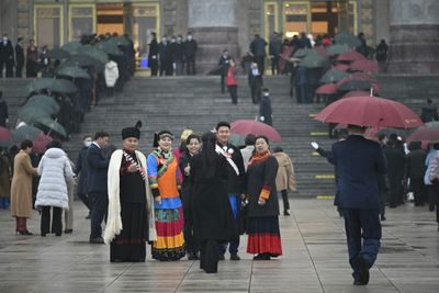 Chinese Legislators Kick Off Annual Gathering In Chilly, Grey Beijing