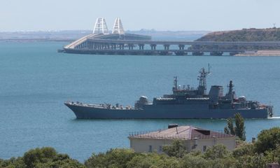 Ukraine sinks Russian warship in occupied Crimea