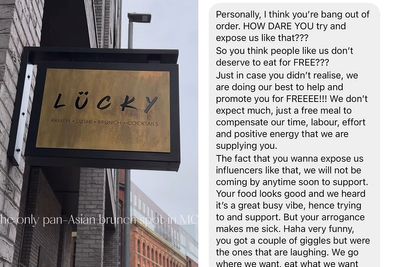 Restaurant Posts Hilarious Open Letter To “Angry Influencer” Who Wanted To Eat For Free