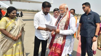Telangana CM Revanth submits a list of requests to PM Modi