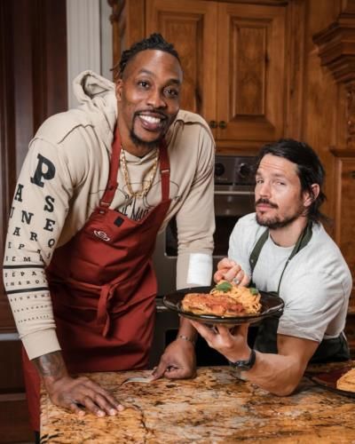 Dwight Howard And Dan Churchill Collaborative Cooking Session