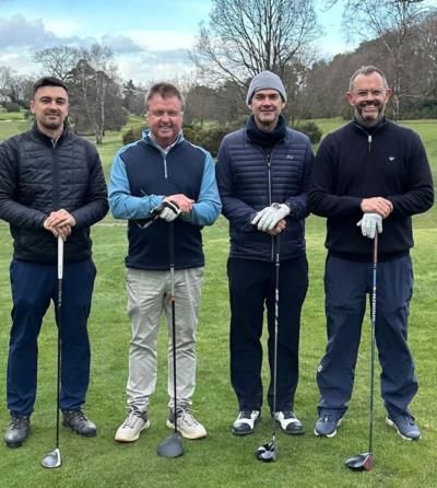 Andrew Coltart And Friends Enjoying A Round Of Golf