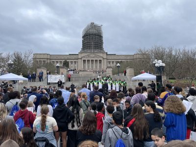 Kentuckians reenact 1964 civil march on 60th anniversary in Frankfort