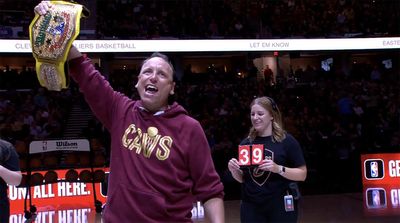 Joey Chestnut Devours Absurd Amount of Pierogies During Cavaliers Halftime Show