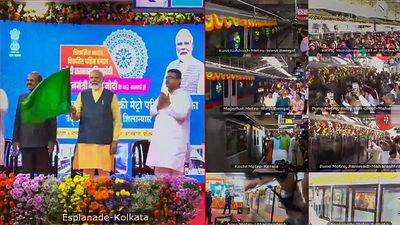 PM Modi unveils multiple metro projects, including Kolkata underwater corridor