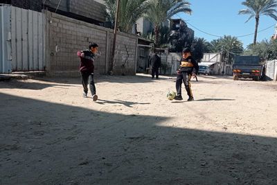 In Gaza, football means life amid Israel’s continuing war