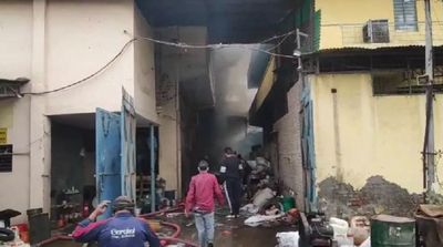 Uttar Pradesh: Massive fire breaks out in agarbatti manufacturing factory in Ghaziabad , 9 fire tenders on the spot