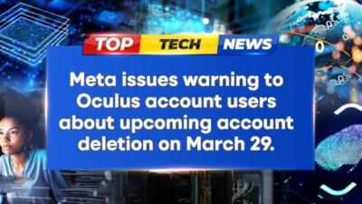 Meta Quest 3 Users Warned Of Impending Oculus Account Deletion