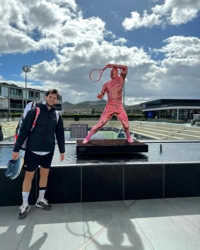 Dominic Thiem Honors Tennis Legacy With Striking Pose